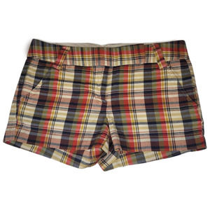 J. Crew Plaid 2 City Fit Cotton Shorts